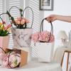 1PC Handbag Portable Flower Box DIY Gift Packing Bags Wedding Party Favor Kraft Paper Packaging Bag Wedding Party Favor