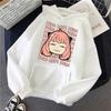 Новая толстовка с капюшоном Anime Spy X Family Anya Forger Harajuku Kawaii Manga Graphic Sweatshirt Hoody Casual Streetwear Unisex