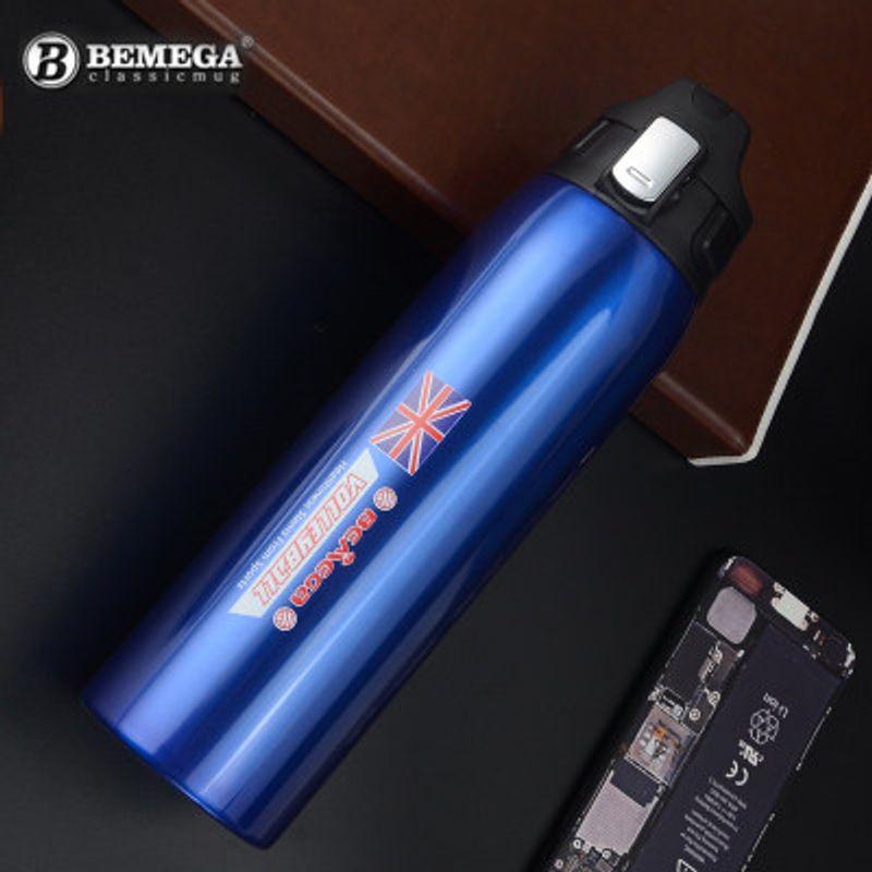 Bemega Large Capacity Vacuum Cup 1L Large Stainless Steel Men's Outdoor Travel Portable Vehicle-Mounted Water Cup