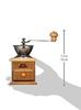 Кофемолка Kalita из прочного чугуна с деревянной режущей кромкой Мини-мельница с регулируемой грубостью помола Ручная кофемолка Мельница Ручная мельница для кофе