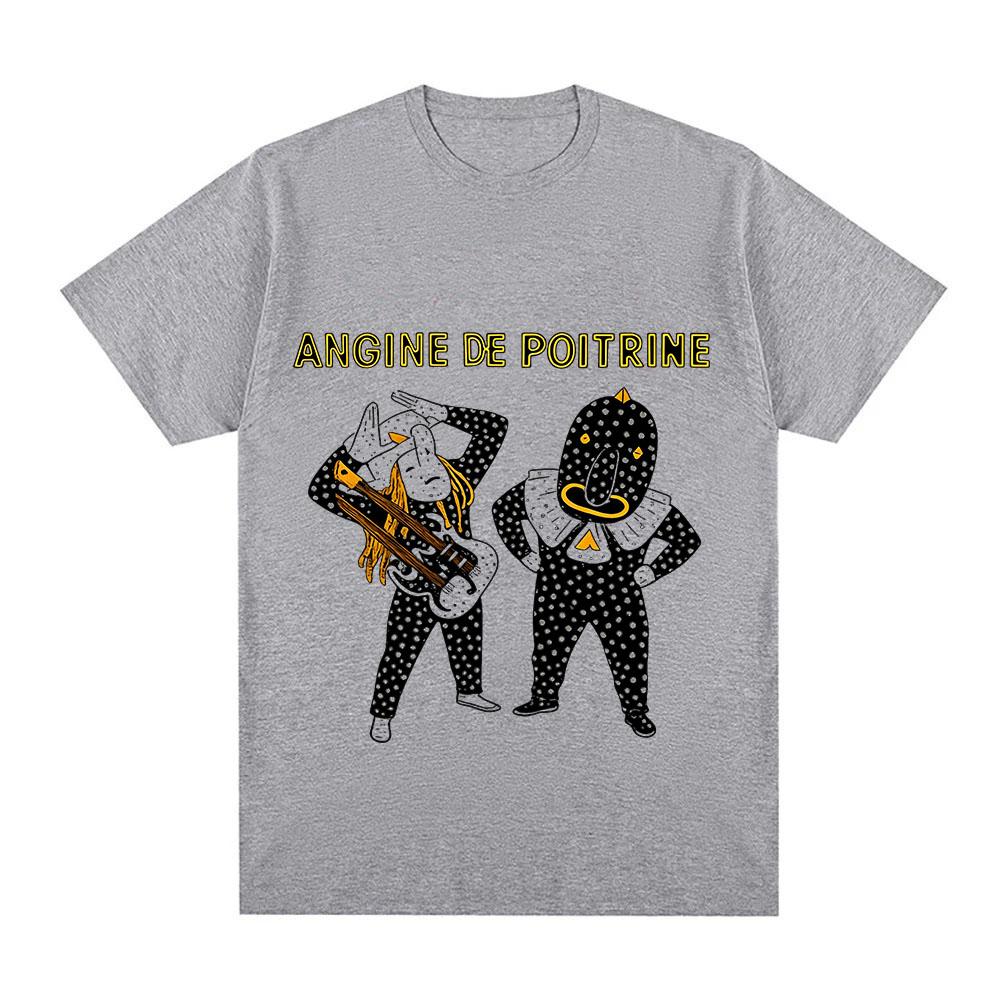 Футболка Angine De Poitrine 100% Хлопок Vol.ii С Графическим Принтом Эстетичные Повседневные Модные Топы для Женщин и Мужчин С Круглым Вырезом Для Взрослых Лето