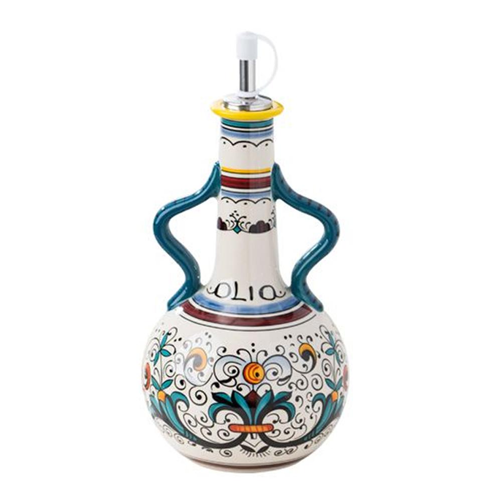 Диспенсер для оливкового масла, рельефная керамическая бутылка для масла, уксуса, 700 мл, керамическая бутылка для хранения приправ R8P1