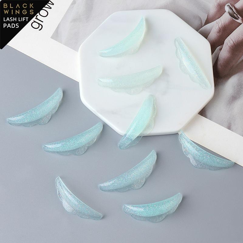 BLACKWINGS 5 пар силиконовых подушечек для завивки ресниц, подушечки для завивки ресниц, с таблицей размеров, гипоаллергенные многоразовые аксессуары