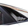 Жалюзи на задние боковые окна, совместимые для 2024 2025 2026 Kia K5, аксессуары, спортивный стиль, накладки на воздуховоды (Черный глянцевый)