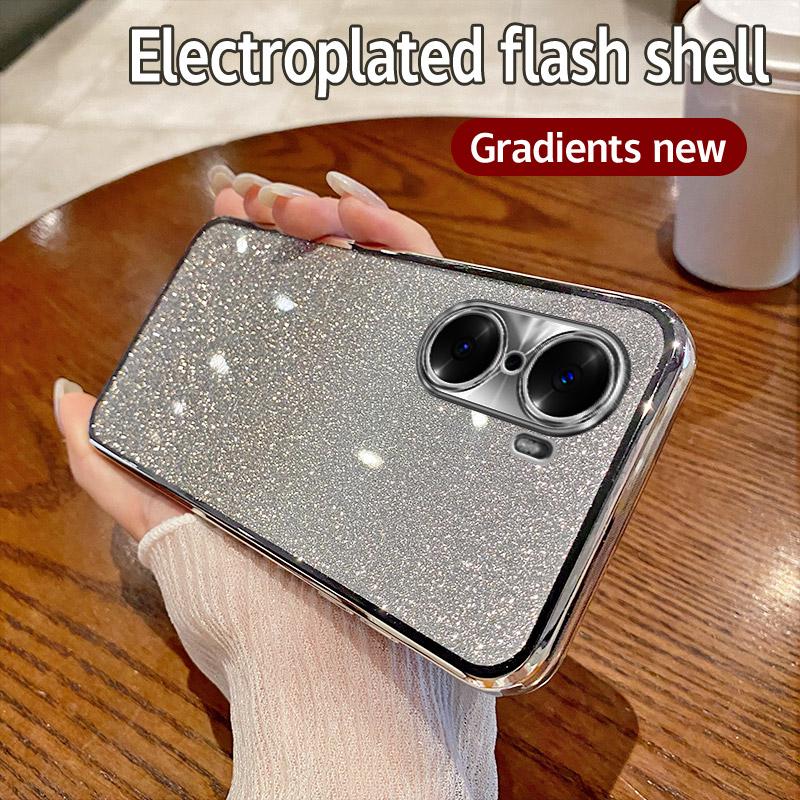 Чехол для Honor 60 Pro Чехол для телефона Honor TNA-AN00 с блестящим покрытием, силиконовый чехол для объектива камеры, мягкая задняя крышка