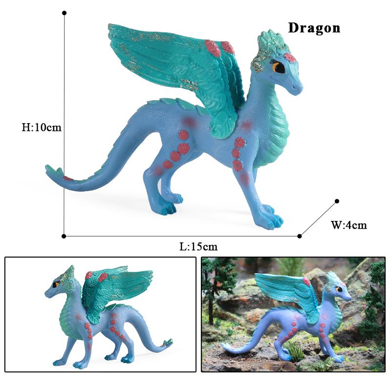 Oenux Сказка Летающая Лошадь Мифическая Альпака Эльф Пегас Фигурки Животное Модель Коллекция Милая Девочка Подарок на День Рождения Детская Игрушка