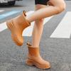 New Rain Shoes Women's Fashion Outer Wear Platform Rain Boots Short Women's Waterproof and Non-slip Water Shoes In Rainy Days