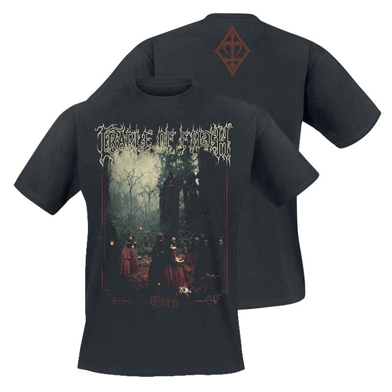 Summer Cradle of Filth Bands Extreme Gothic Black Metal Rock Dark American Shortsleeved Tshirt