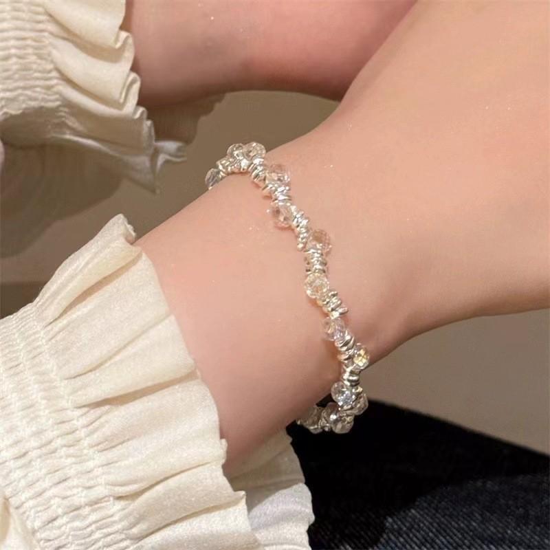 Изысканный ночной звездный циркониевый браслет для женщин элегантные посеребренные геометрические украшения для рук