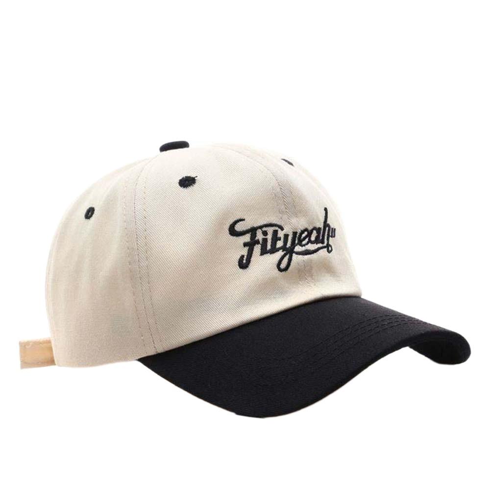 Sunscreen Unisex Peaked Cap Korean Style Summer Sunshade Hats Letter Embroidery Baseball Cap  Men