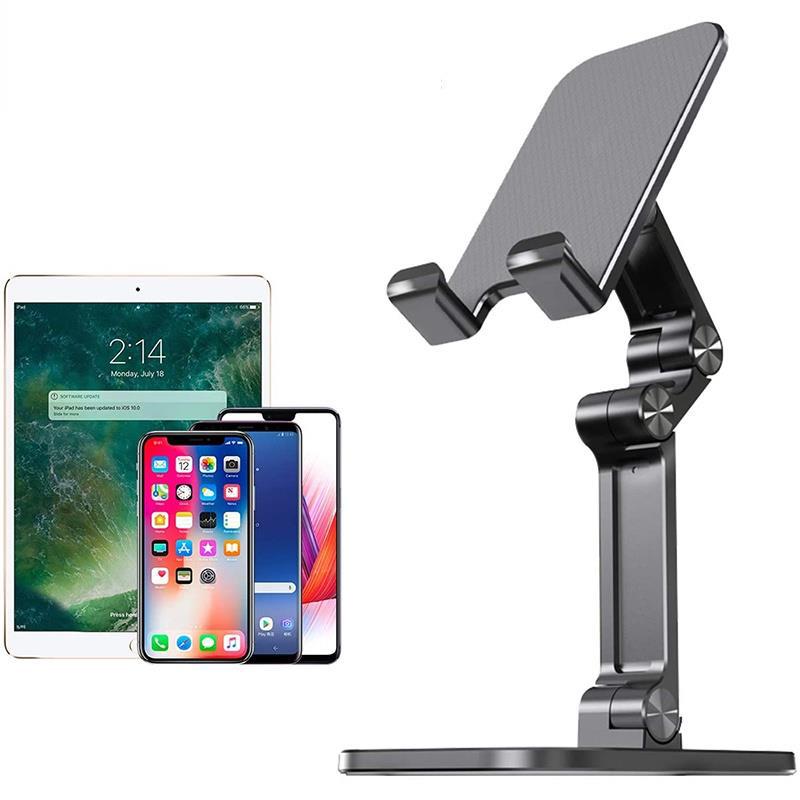 Foldable Mobile Phone Holder Three Sections Desktop Tablet Holder For IPhone IPad Samsung Xiaomi Universal Table Cellphone Stand