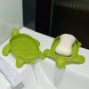Cute Turtle Soap Box Draining Non-slip Soap Dish Bathroom Home Creative Cartoon Storage Soap Holder Bathroom Supplies