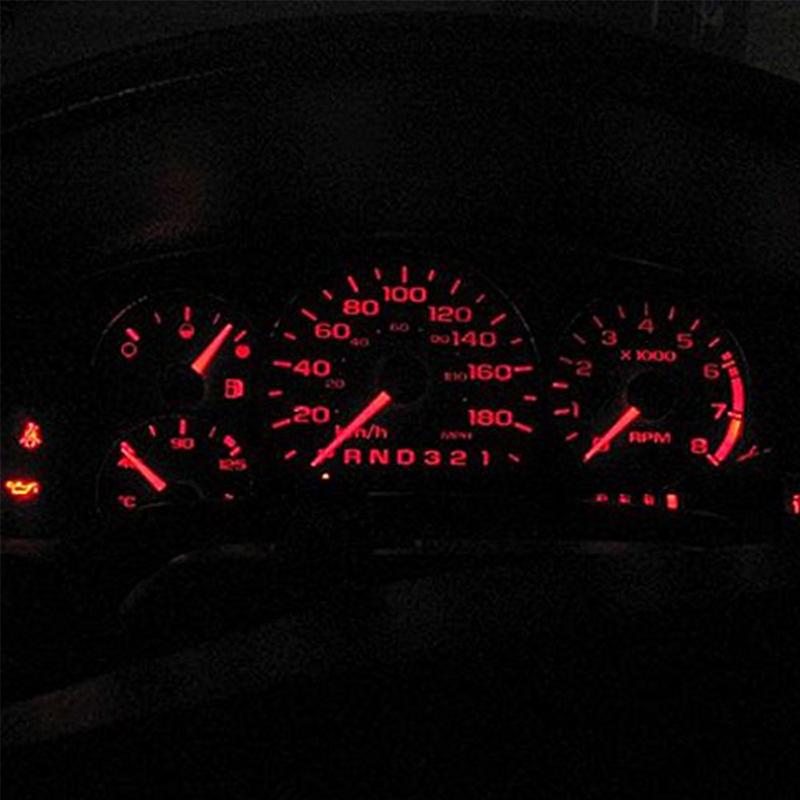 10 шт. T5 Светодиодная лампа для приборной панели автомобиля Инструмент Автомобильная клиновидная лампа для чтения приборов 12 В Автостайлинг ADM