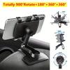 360 Degree Rotation Car Phone Holder Clip Car Smartphone Support Adjustable Phone Bracket Stand For IPhone Xiaomi Huawei Samsung
