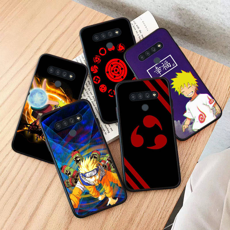 Чехол AD66 Naruto Black для iPhone 16 15 Plus 14 13 12 11 Pro 8 7 6S SE 5S X XR XS Max Realme C30 C33 C31 9I Huawei Y8P Y9 Sofe Cover