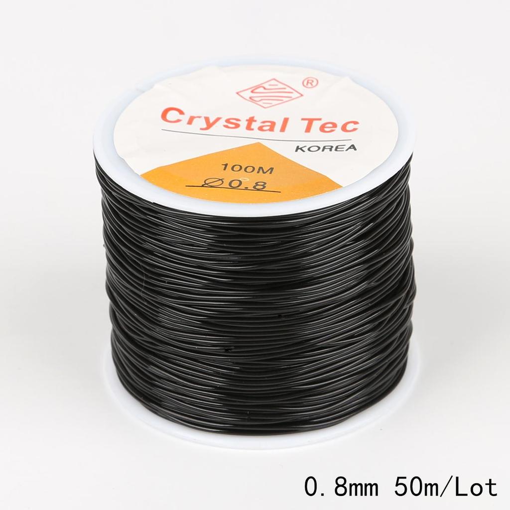 45-100Meter Elastic Line Transparent Crystal Beading Cord String Thread Making DIY Bracelet