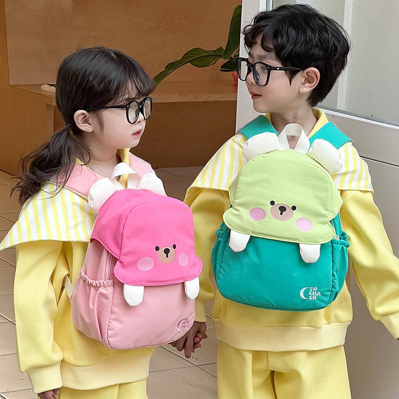 Рюкзак с принтом медведя с милым мультяшным узором, школьная сумка для студентов, подарок, прочный