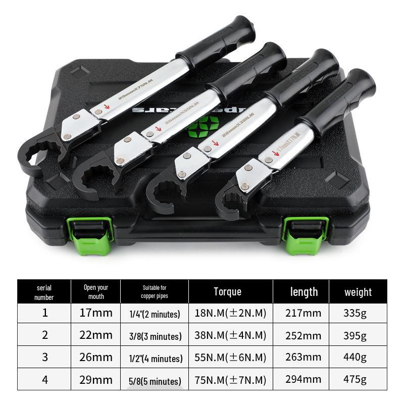 Высокоточный открытый трещоточный динамометрический ключ Saint Ba ST-02L для ремонта свечей зажигания и систем кондиционирования