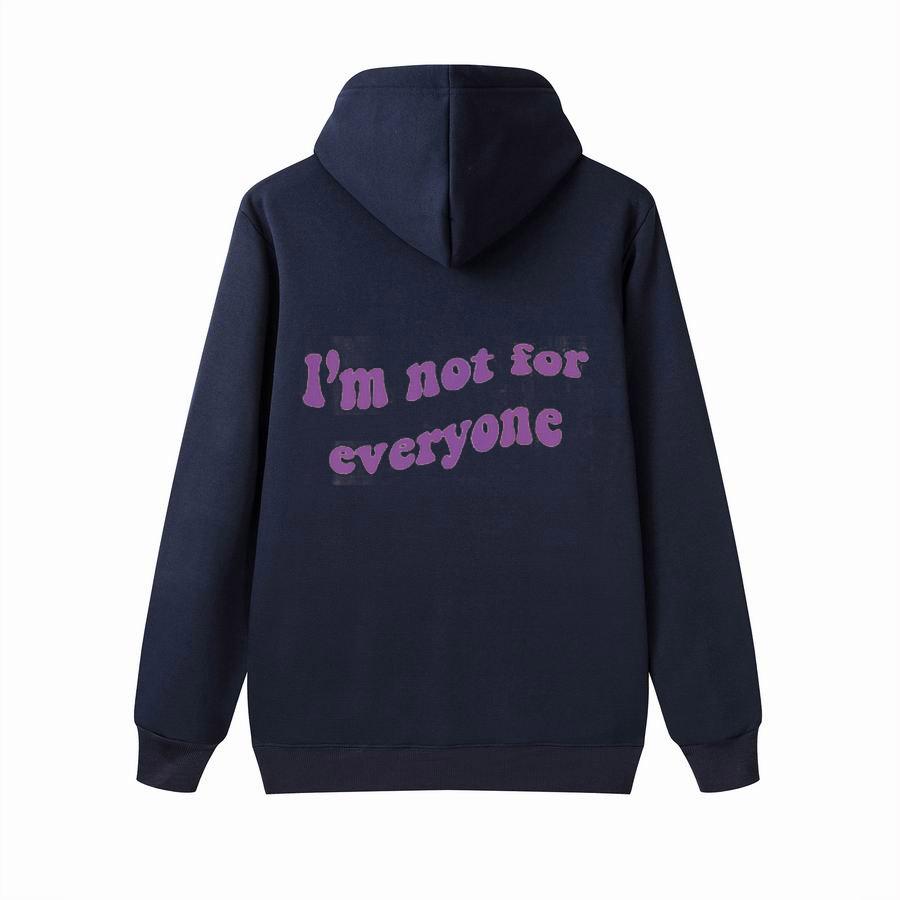 Autumn I'm Not for Everyone Letter Print Oversize Hoodies Women Casual Long Sleeve Hooded Sweatshirt Fashion Streetwear Hip Hop Pullover Tops