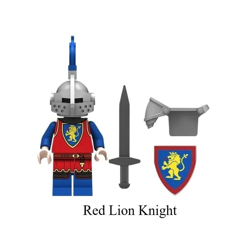 1 шт./4 шт. мини детская игрушка, средневековый ворон, черный орел, красный лев, черный рыцарь-солдат, игрушка-конструктор