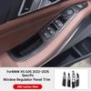 For BMW X5 G05 2025-2025 LHD Car ABS material Window button frame door glass lift panel decorative stickers interior accessories