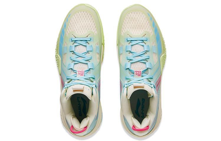 Li Ning Баскетбольные кроссовки Jie Ao Мужские Средняя высота Экрю ABFT035-2