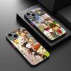 Y-yoshitomo Nara-Ретро Арт Чехол для Телефона Для IPhone 16e 15 14 13 12 11 Pro Max Plus X XS MAX Конфетный Цвет Матовый Чехол