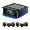Система мониторинга безопасности сигнализация солнечная TPMS цифровой ЖК-дисплей грузовик RV TPMS со световым индикатором предупреждение сигнализация давления в шинах автомобиля 6 внешних датчиков