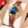 Elegant Women's Watch Leather Strap Fashion Simple Waterproof Women's Quartz Watch Top Brand Date Clock Girl Gift