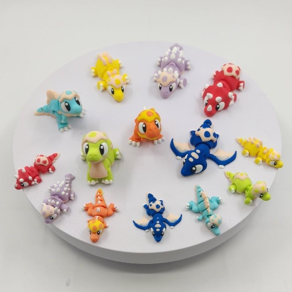 Cute Design Dinosaur Figure 3D Printed Desktop Figure New Dinosaur Mini Statue Home Decoration