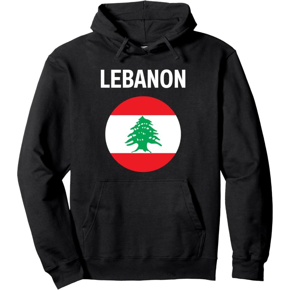 Lebanon Flag Hoodie Sweatshirt Unisex Casual Streetwear Trendy Pullover Fashion Men Women Couple Lebanese Patriotic Design Tops
