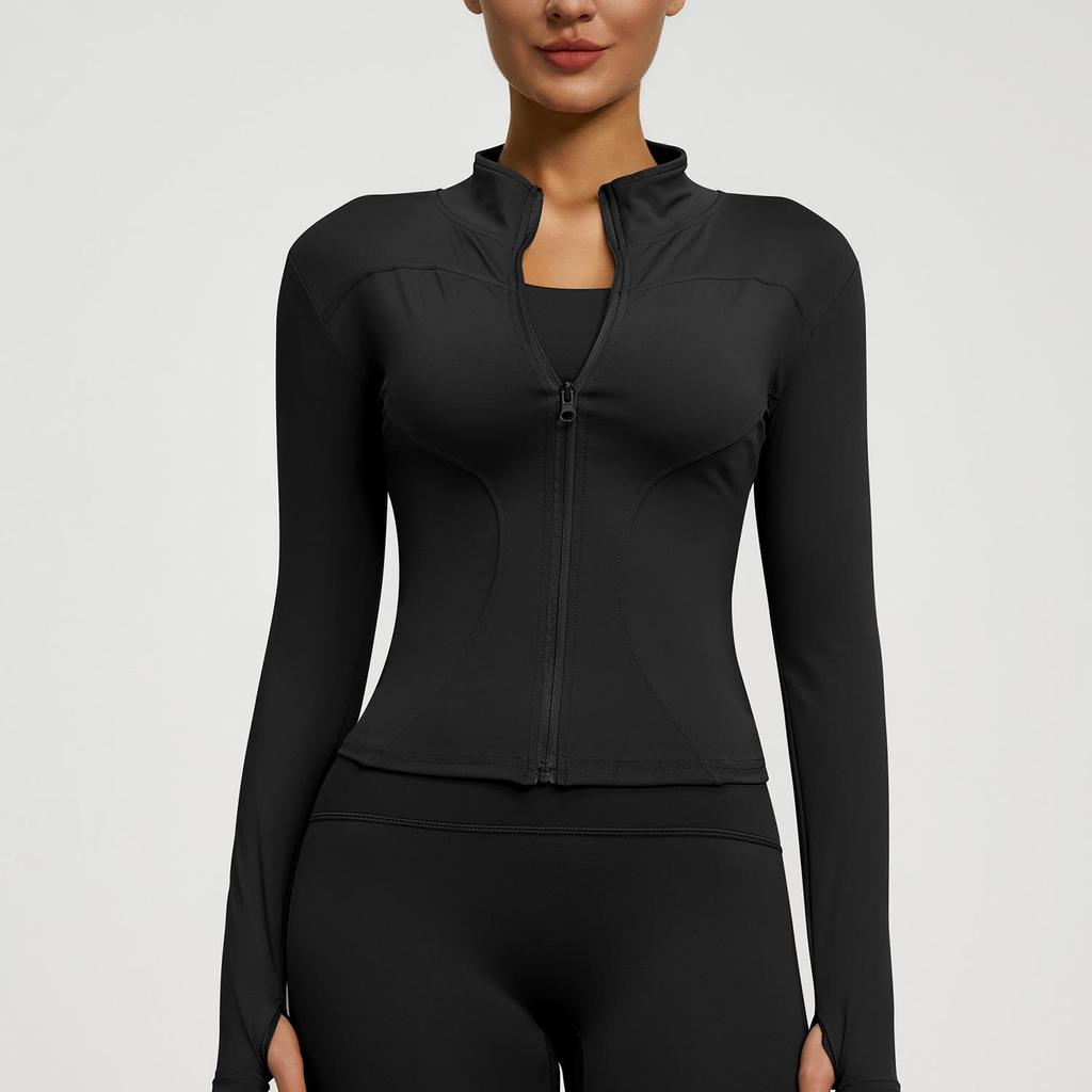 Женская куртка для йоги на открытом воздухе — телесного цвета, дышащая, облегающая, для занятий пересеченной местностью