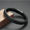 Men's Bracelets Vintage Woven PU Leather Rope Magnetic Bracelet High Quality Bangle Elegant Gifts Ornaments