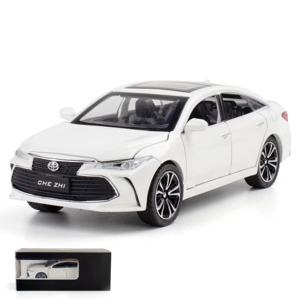 1/24 TOYOTA Avalon игрушечная машинка для детей литая металлическая модель миниатюрная звук свет двери открываются коллекция подарок для детей