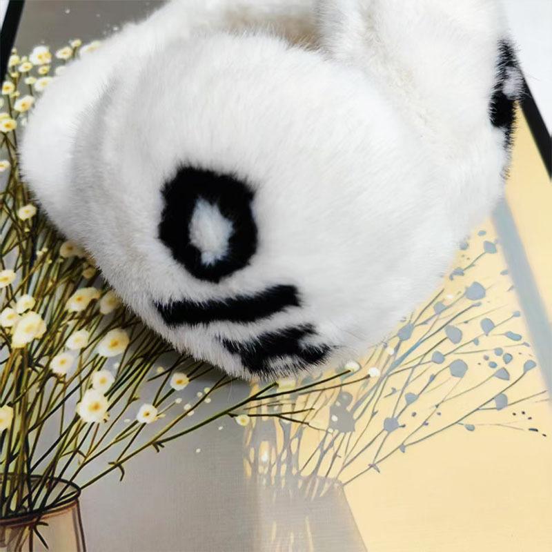 Camellia Imitation Rabbit Fur Scarf 23 Winter Fashionable and Elegant Women's Warm Neck Cover Neck Protection Small Fragrant Wind Scarf