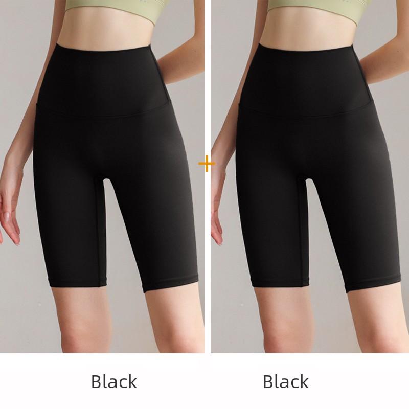 Summer Sports Shorts Women's Skinny Yoga Pants Nude Feel Sports and Fitness Shorts High Waist Hip Lift Cycling Shorts