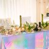 Plastic Laser Tablecover Disposable Laser Tablecloth Table Runner   Party Decor