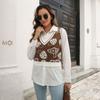 GMXIA Женская мода, повседневные трикотажные жилеты без рукавов с v-образным вырезом и принтом грибов, осень-зима