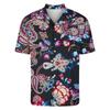Мужские гавайские рубашки с короткими рукавами и пуговицами с принтом. Мужские повседневные модные рубашки с короткими рукавами.