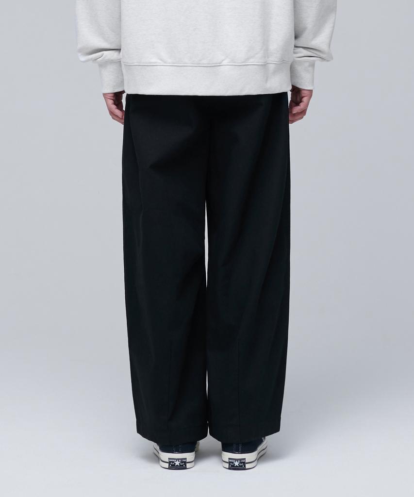 MUSINSA STANDARD Cotton Wide Balloon Pants [Black]