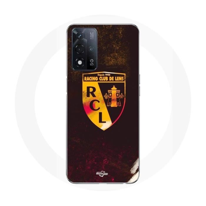 Coque - Maniacase - Oppo A93s 5G - Souple - RCL Lens - Orange et Noir