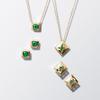 Б/у изумрудное колье Star jewelry