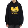 90-е Wu Clan Футболки Графика Худи Мужчины Женщины хип-хоп Флис спортивный костюм Длинный рукав винтаж уличная одежда Унисекс Капюшон пуловер