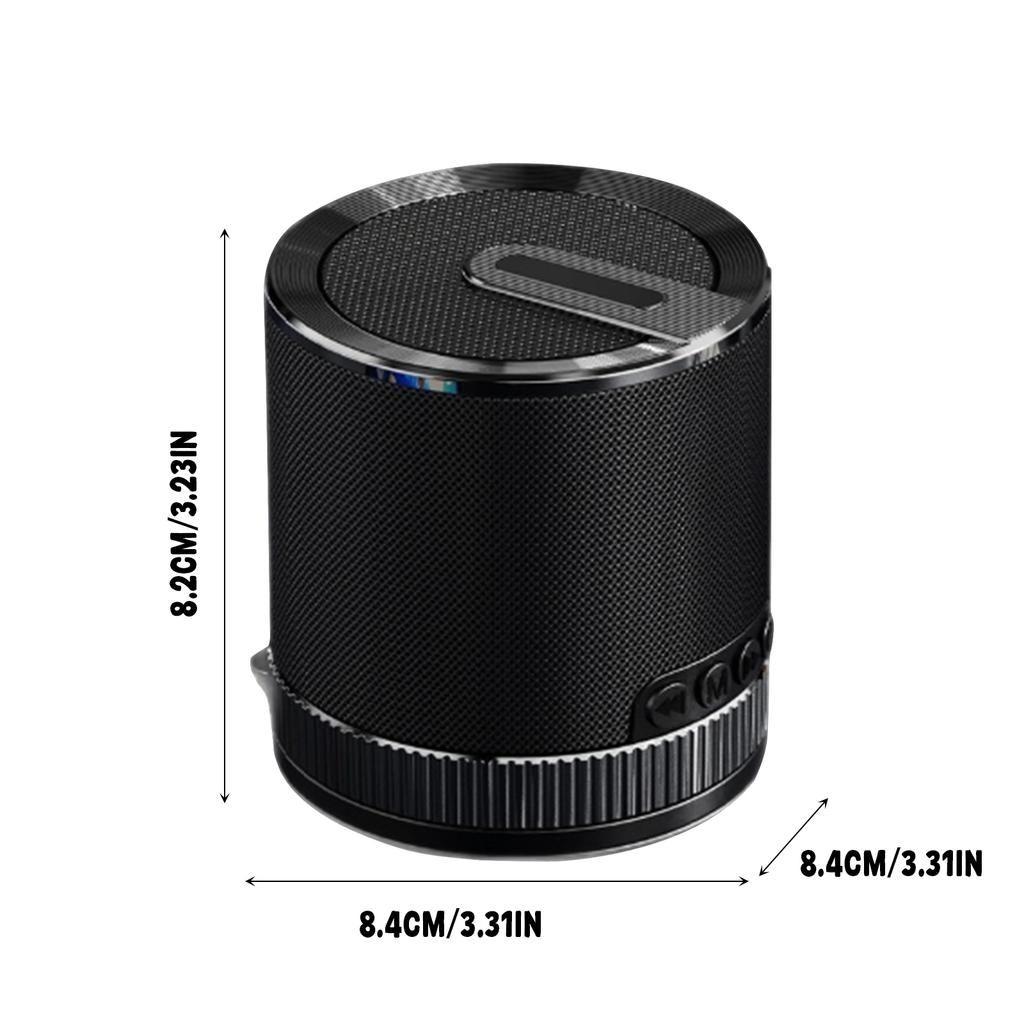 Water Proof Bluetooth Speaker With Lighting,small Wireless Speaker ,volume Knob & 360° Sound. Portable For Home, Outdoors & Bathroom