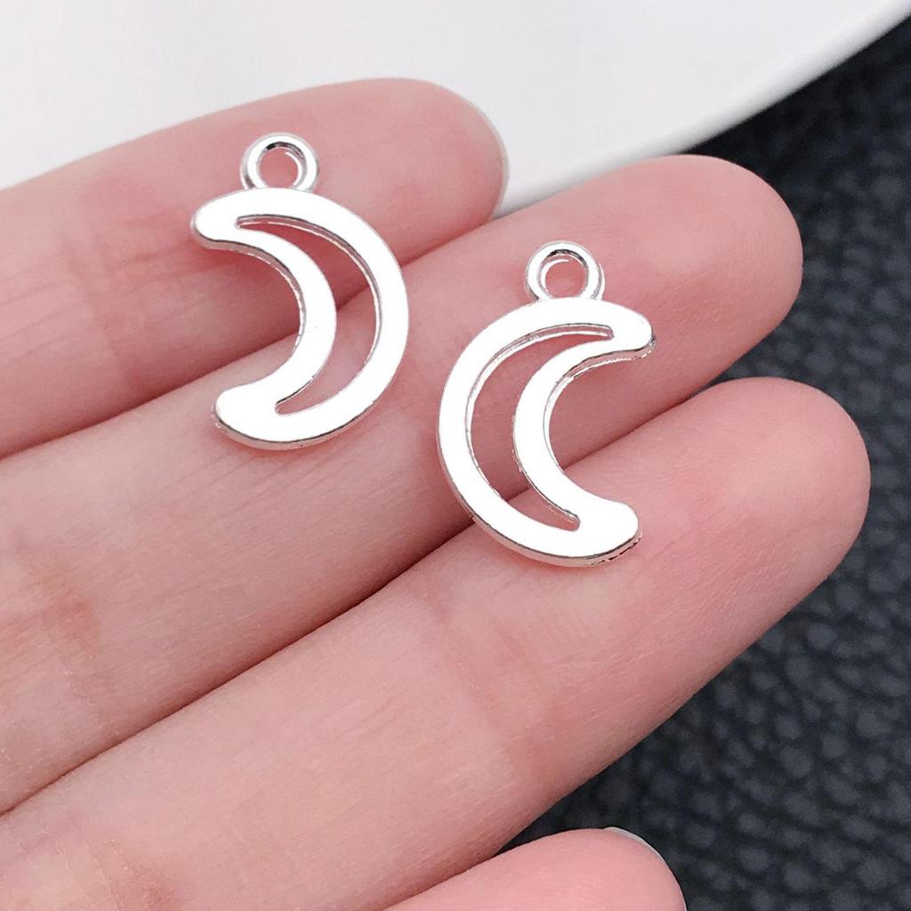 Старинная серебряная подвеска в виде звезды, луны, солнечного шара — аксессуар для самостоятельного изготовления украшений