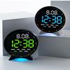 Personalized Jmping Seconds Display Electronic Led Alarm Clock Desktop Ambient Light Decor Usb Table Clock With Auto Dimmming