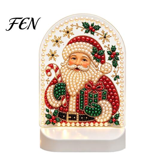 Gifts for Elders Christmas Pearl Light Ornaments Holiday Home Decor, Acrylic LED Decorative Lamp with Soft Glow Bedroom Bookshelf And Party Atmosphere