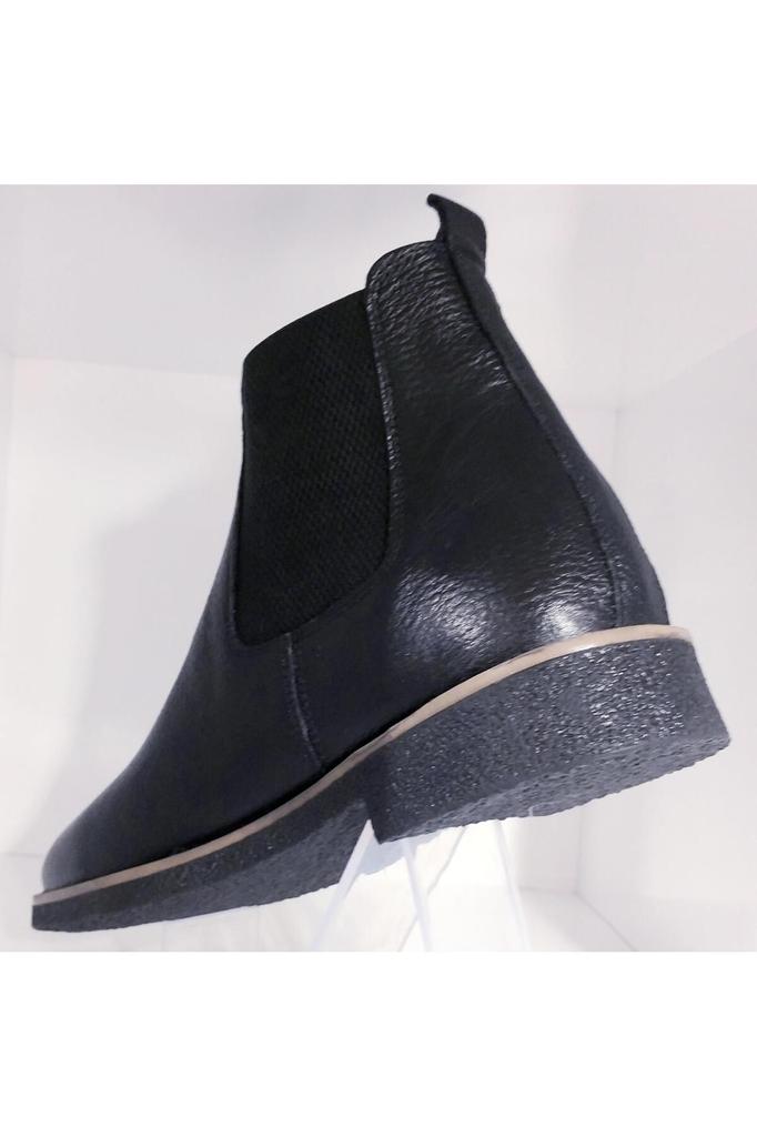 Men's Fashion Genuine Leather Flat Heeled Booties Bootie Thermo Sole Zipper Garnished Chelsea Boots Shoes