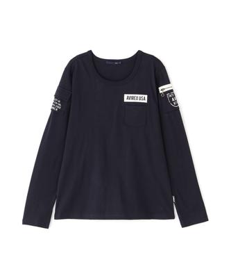ФУТБОЛКА С ДЛИННЫМ РУКАВОМ FATIGUE Sleeve Fatigue L 120 Navy ЖЕНСКАЯ ФУТБОЛКА/Длинная футболка женская 783-2930602