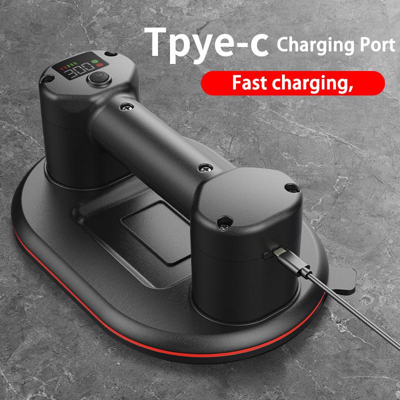 Electric Vacuum Suction Cup 300kg Bearing Capacity Dual Motors Industrial Heavy Duty Vacuum Lifter for Granite Tile GlassLifting
